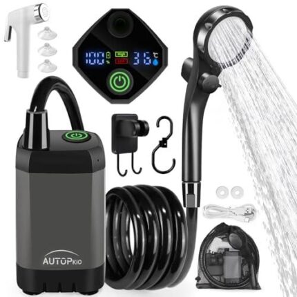 PORTABLE CAMPING ELECTRIC SHOWER